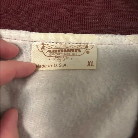 Vintage Auburn Sportswear Satin Bomber Jacket Cattlemen’s Club Riverbank CA XL - Picture 4 of 7